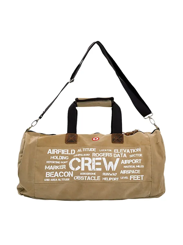 Letzte Chance Rogers Data Sporttasche Aviation Terms - Canvas, braun