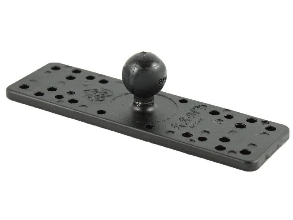 RAM Mounts Universal-Basisplatte - B-Kugel (1 Zoll), Grundfläche 158 x 51 mm, diverse Lochraster Jetzt Kaufen