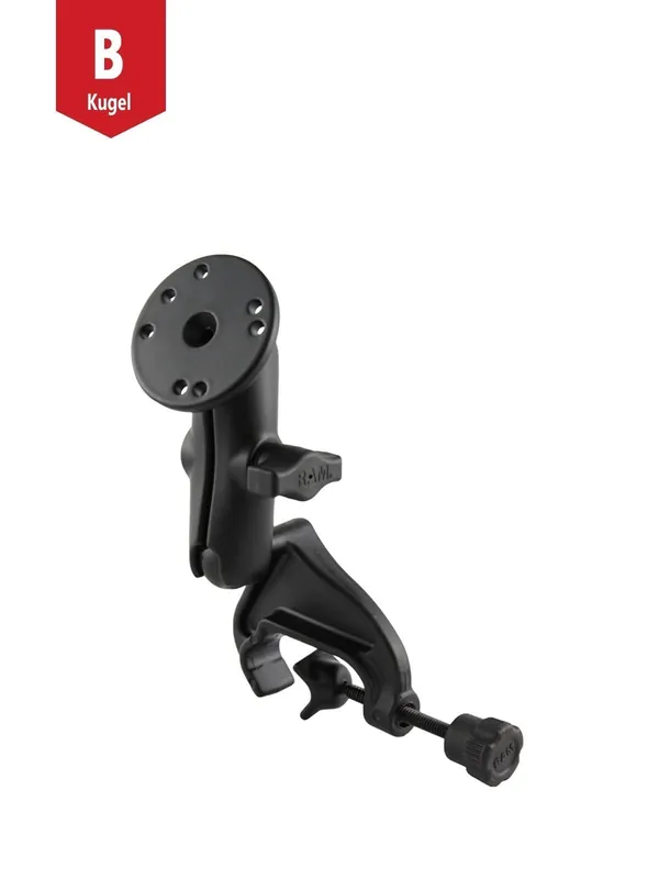RAM Mounts Luftfahrt-Set - B-Kugel (1 Zoll), Steuerhorn-Klammer, mittlerer Verbindungsarm, runde Basisplatte (AMPS) Preis Gesenkt