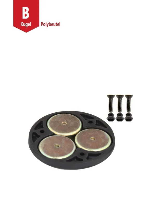 Angebot RAM Mounts Verbundstoff Magnet-Basis für runde Basisplatten - 3 Magnete, Schrauben-Set, im Polybeutel
