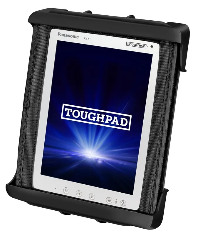 Schneller Versand RAM Mounts Tab-Tite Universal Halteschale für Panasonic Toughpad FZ-A1 (in Schutzgehäuse) und Tablets bis zu 12 Zoll - AMPS-Aufnahme, Schrauben-Set