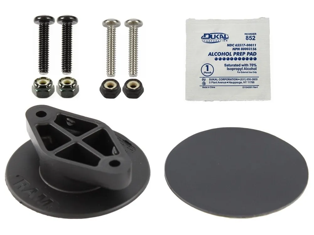 RAM Mounts Verbundstoff Klebe-Basis mit Diamond-Aufnahme (Trapez) - mit Schrauben-Set, im Polybeutel Nur Heute