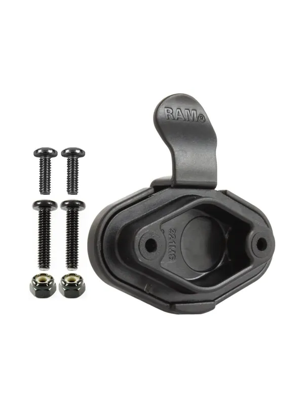 RAM Mounts EZY-Mount Quick Release Adapter-Kit - Diamond (Trapez), Verbundstoff, Schrauben-Set, im Polybeutel Saisonangebot