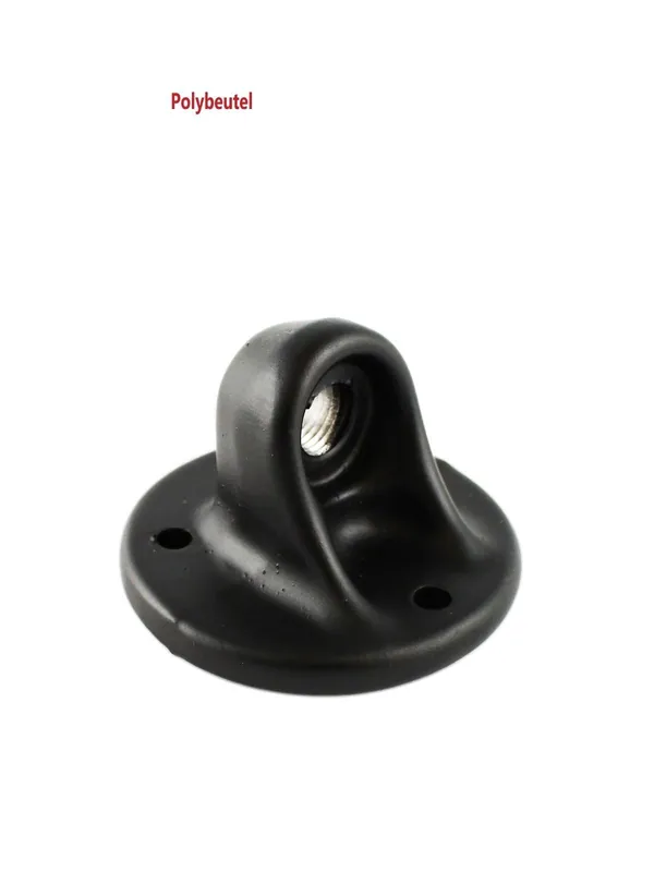 Zertifiziert RAM Mounts Basisplatte rund mit 1/4 Zoll NPT-Innengewinde - Platten-Durchmesser 63,5 mm, Gewinde parallel zur Platte, 120° 3-Loch-Raster