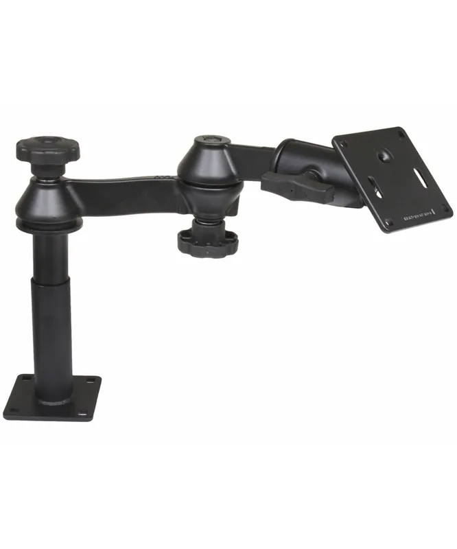 Günstig RAM MOUNTS Doppel-Schwenkarm mit 10,2 cm Einschubstab, 12,7 cm Bodensockel und 1,5 Zoll C-Kugel VESA-Platte