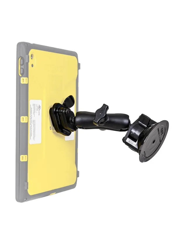 Aktuell RAM Mounts Saugfuss-Halterung mit Quick Release Adapter - B-Kugel (1 Zoll), mittlerer Verbindungsarm, 2-Loch AMPS