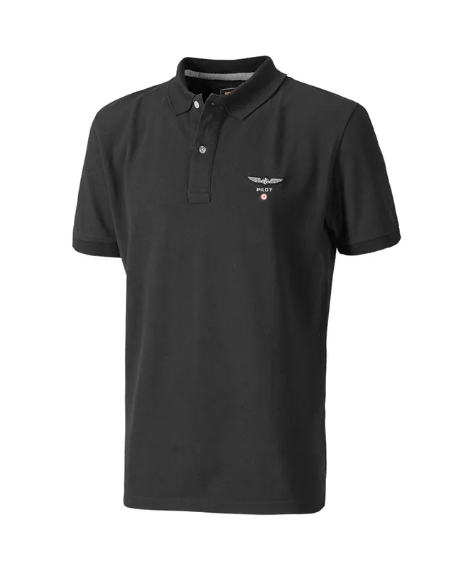 PILOT POLO Shirt schwarz, X-Large Highlight