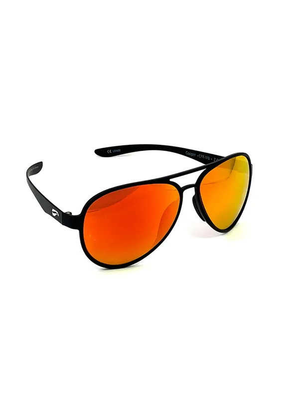 Flying Eyes Sonnenbrille Cooper Aviator Standard - Rahmen matt schwarz, Linsen rosenfarben (verspiegelt) Ausverkauf