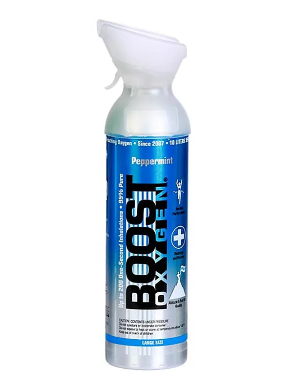 Boost Oxygen Peppermint - 95% reiner Sauerstoff mit Geschmachsaroma, 9 Liter Dose, ca. 200 Boost Oxygen Shots Sale