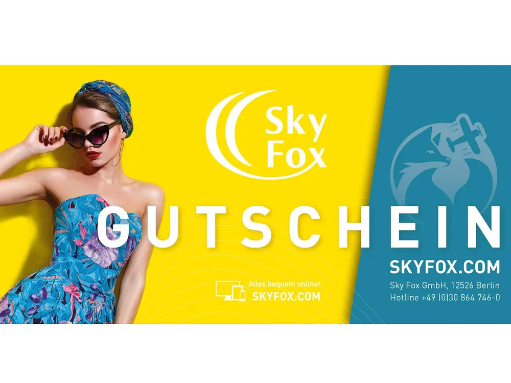Gutschein Sky Fox EUR 50,00 Highlight
