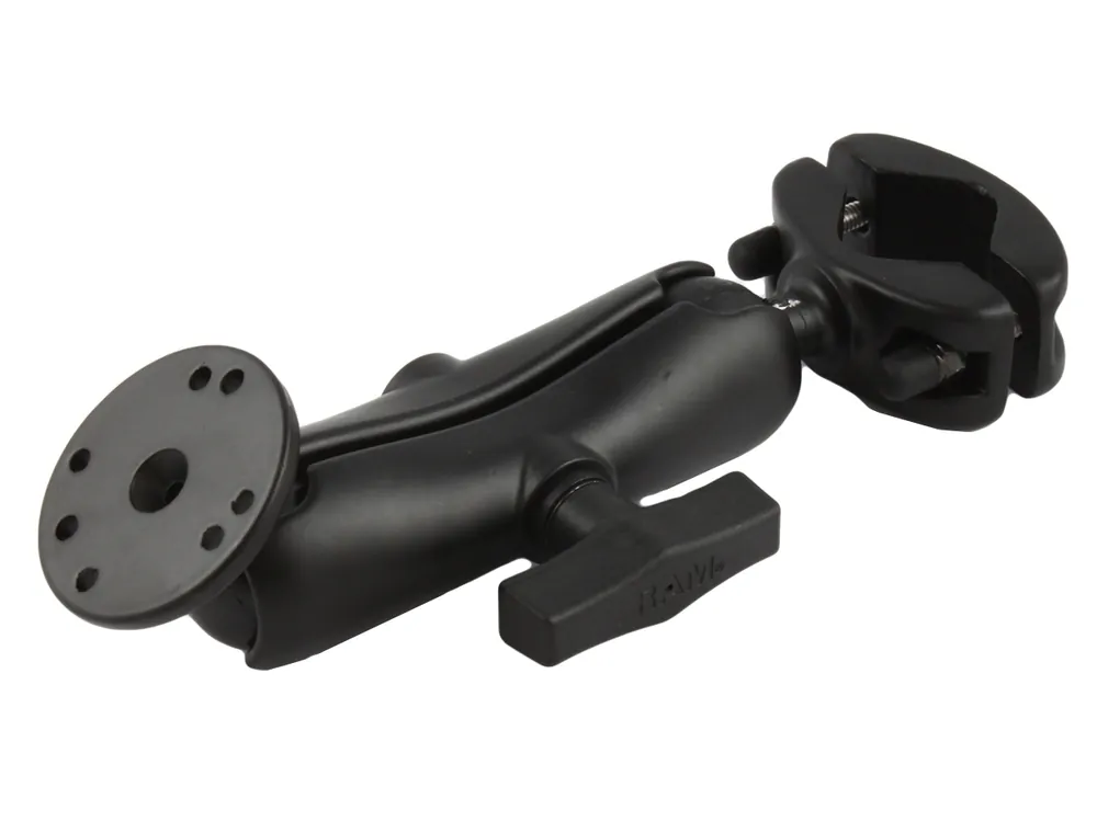 RAM Mounts Set für Lenker/Rohre - Rohrschelle, mittlerer Verbindungsarm, runde Basisplatte (AMPS), C-Kugel (1,5 Zoll), im Polybeutel Mega-Angebot