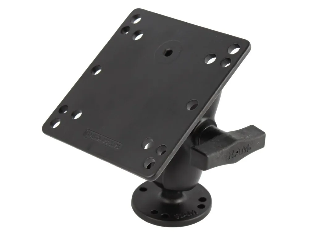 Nur Für Kurze Zeit RAM Mounts Aufbau-Set - runde Basisplatte (AMPS), kurzer Verbindungsarm, VESA-Platte (75x75 u. 100x100 mm Lochraster, C-Kugel (1,5 Zoll), im Polybeute