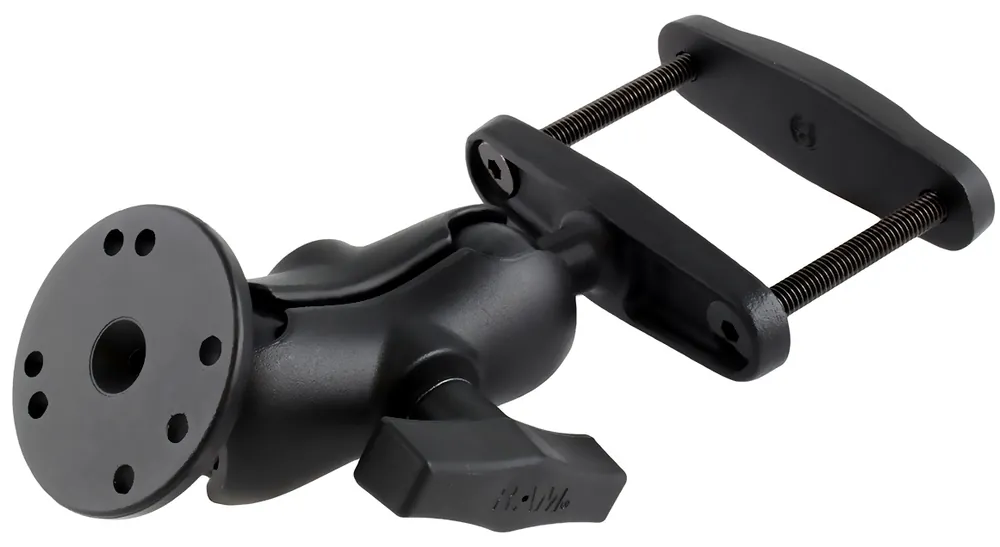RAM Mounts Schraubklemmen-Set - Schraubklemme (bis 76 mm Breite), kurzer Verbindungsarm, runde Basisplatte (AMPS), C-Kugel (1,5 Zoll), im Polybeutel Ausverkauf