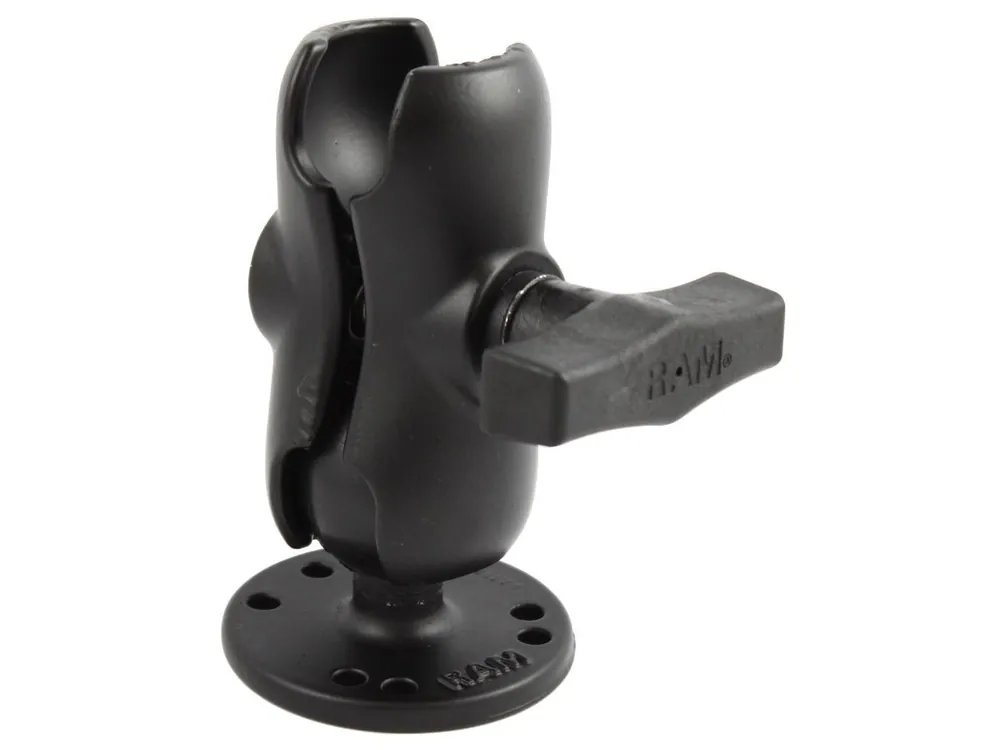 Highlight RAM Mounts Aufbau-Set - runde Basisplatte (AMPS), kurzer Verbindungsarm, C-Kugel (1,5 Zoll), im Polybeutel
