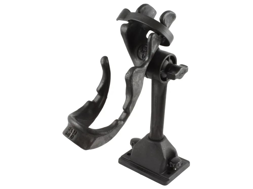 RAM Mounts Rod 2000 Angelrutenhalter mit Spline Post u. Bulkhead-Bodenbasis - mittlerer Spline Post Stift (ca. 150 mm), Ratchet-System, im Polybeutel Wochenendangebot