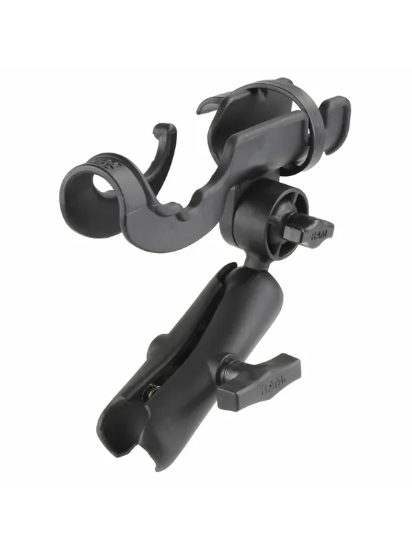 RAM Mounts Rod 2000 Angelrutenhalter mit Verbindungsarm - Ratchet-System, mittlerer Verbindungsarm, C-Kugel (1,5 Zoll), im Polybeutel Neu