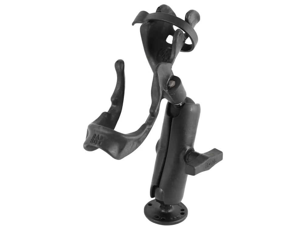 RAM Mounts Rod 2000 Angelrutenhalterung (Salzwasser beständig) - runde Basisplatte (AMPS), mittlerer Verbindungsarm, Kugel mit Ratchet-System, C-Kugel Aktuell