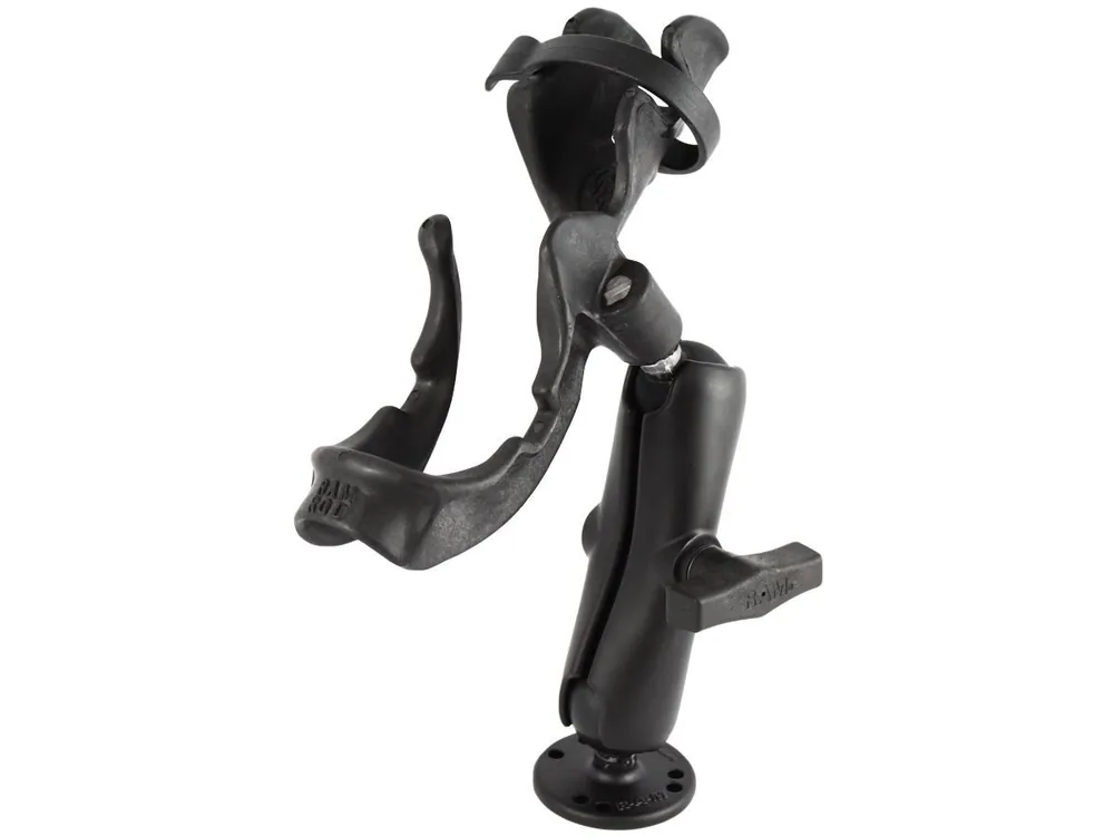 RAM Mounts Rod 2000 Angelrutenhalterung - runde Basisplatte (AMPS), mittlerer Verbindungsarm, Kugel mit Ratchet-System, Angelrutenhalter, C-Kugel (1,5 Sale
