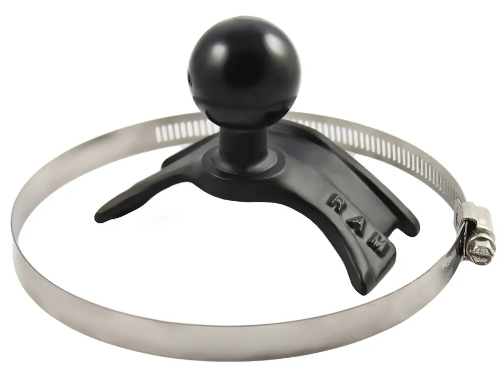 RAM Mounts Universal V-Basis mit Rohrschelle - C-Kugel (1,5 Zoll), im Polybeutel Direktkauf