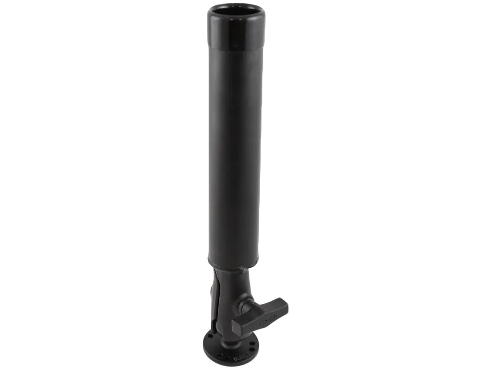 RAM Mounts Flöten-Halterung für Angelruten - runde Basisplatte (AMPS), Verbindungsarm, C-Kugel (1,5 Zoll) Neuheit