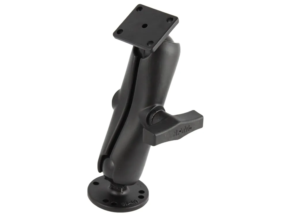 Versand Am Gleichen Tag RAM Mounts Aufbau-Set - runde Basisplatte (AMPS), mittlerer Verbindungsarm, rechteckige Basisplatte (AMPS), C-Kugel (1,5 Zoll), im Polybeutel
