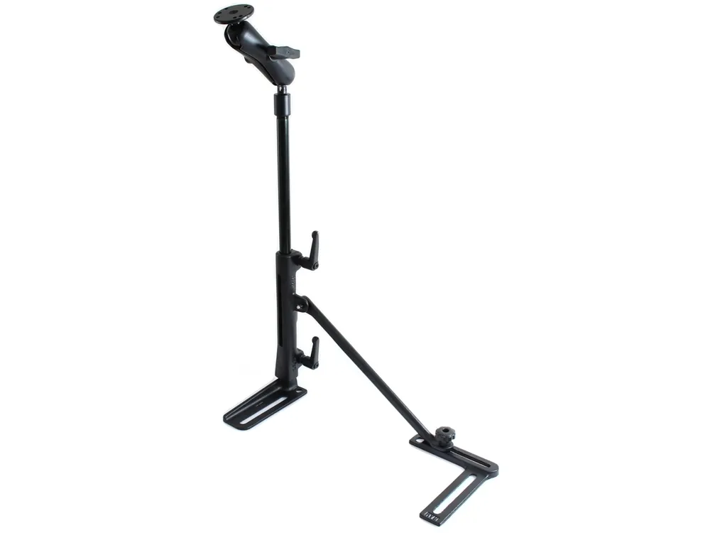 Zertifiziert RAM Mounts Fahrzeug Sitzschienen-Befestigung mit Rohr (ca. 450 mm) und AMPS-Anbindung - C-Kugel (1,5 Zoll), im Polybeutel