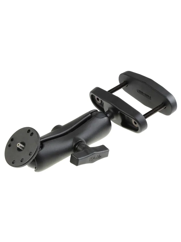RAM Mounts Schraubklemmen-Set - Schraubklemme (bis 76 mm Breite), mittlerer Verbindungsarm, runde Basisplatte mit 1/4"-20 Gewindestift, C-Kugel (1,5 Z Top-Preis
