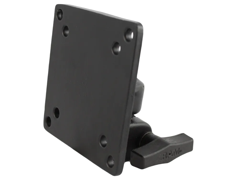 Ausverkauf RAM Mounts VESA-Platte (75x75 u. 100x100 mm Lochraster) mit 1/2" Öffnung und Drehverschluss - im Polybeutel