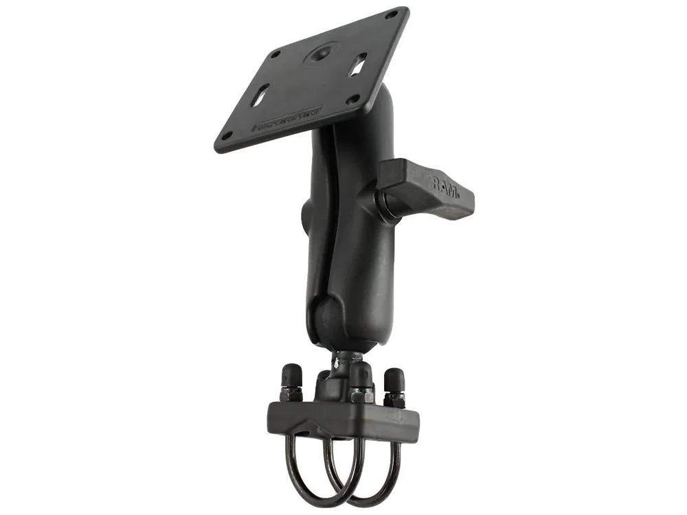 Meistverkauft RAM Mounts Rohr-Set - Doppel-Rohrschelle, mittlerer Verbindungsarm, VESA-Platte (75 x 75 mm), C-Kugel (1,5 Zoll), im Polybeutel
