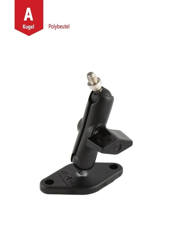 RAM Mounts Set - A-Kugel (0,56 Zoll), Diamond-Basisplatte (Trapez), mittlerer Verbindungsarm, Kugel mit 1/4"-20 Gewinde Neue Ware