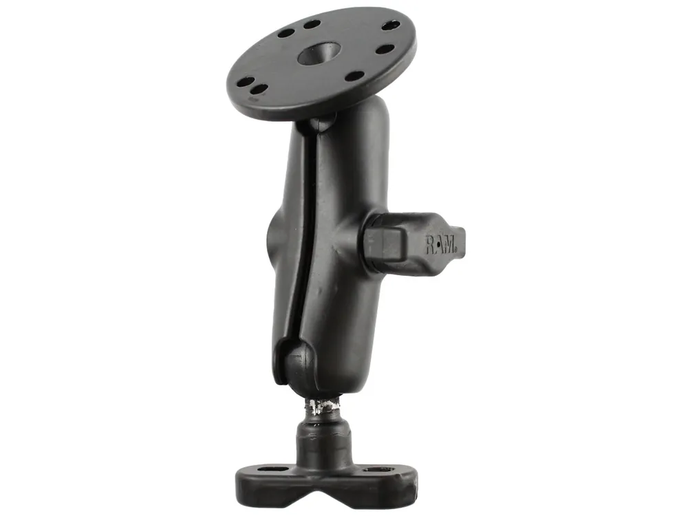 RAM Mounts Set - B-Kugel (1 Zoll), Schraub-Klemme (Oberteil, ohne U-Bügel), mittlerer Verbindungsarm, runde Basisplatte (AMPS) Super-Preis