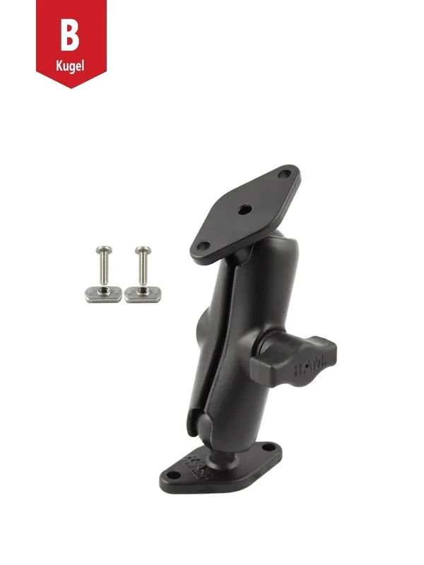 Sofort Bestellen RAM Mounts Aufbau-Set - B-Kugel (1 Zoll), 2x Diamond-Basisplatte (Trapez), mittlerer Verbindungsarm, Schrauben-Set