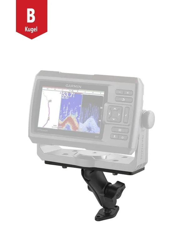 Begrenztes Angebot RAM Mounts Aufbau-Set - B-Kugel (1 Zoll), Diamond-Basisplatte (Trapez), mittlerer Verbindungsarm, Universal-Adapterplatte