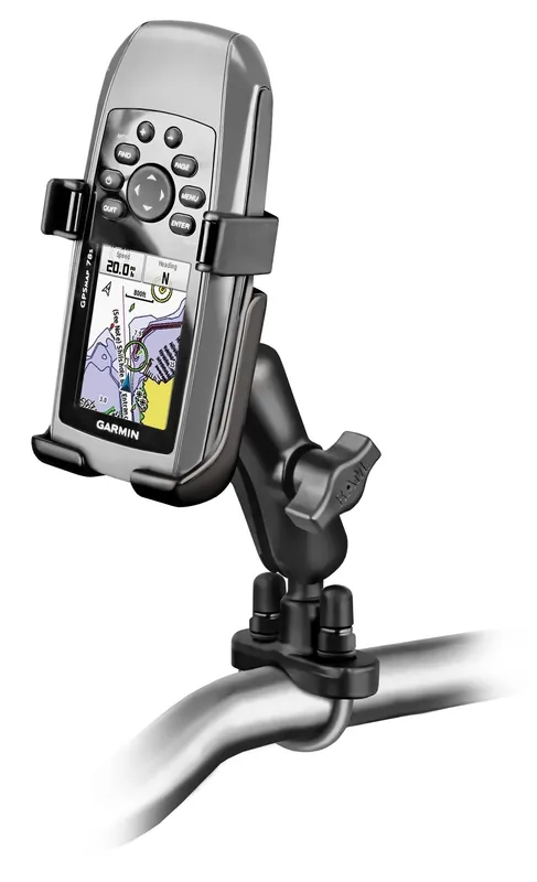 Top-Seller RAM Mounts Lenker-Halterung Garmin GPSMAP 78 - B-Kugel (1 Zoll), Schraub-Klemme, mittlerer Verbindungsarm