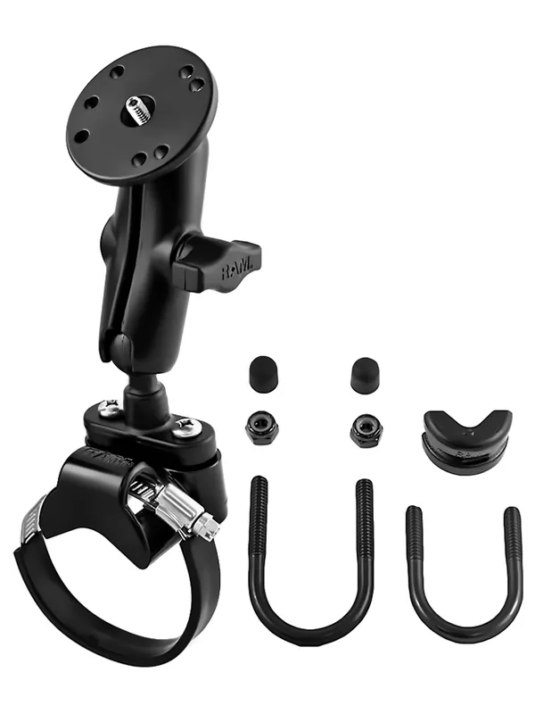 RAM Mounts Rohr-Set für Kameras - B-Kugel (1 Zoll), Klemmschelle, mittlerer Verbindungsarm, runde Basisplatte mit 1/4"-20 Gewindestift Knallerangebot