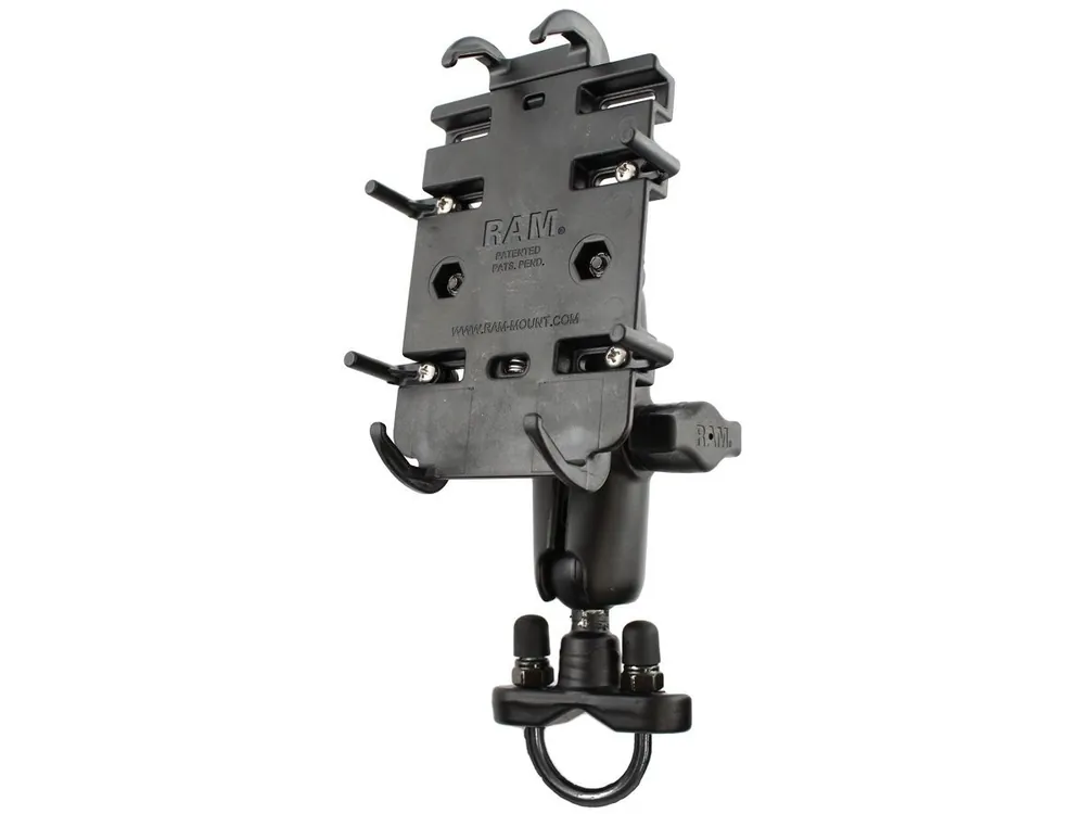 RAM Mounts Universal Lenker-Halterung - B-Kugel (1 Zoll), Rohr-Klemme, mittlerer Verbindungsarm, Universal-Halteschale Bestpreis