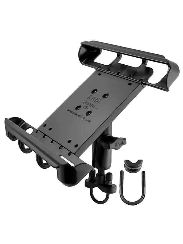 RAM Mounts Lenker-/Rohr-Halterung 10 Zoll Tablets - B-Kugel (1 Zoll), Rohr-Klemme, mittlerer Verbindungsarm, Tab-Tite Halteschale Garantierte Lieferung