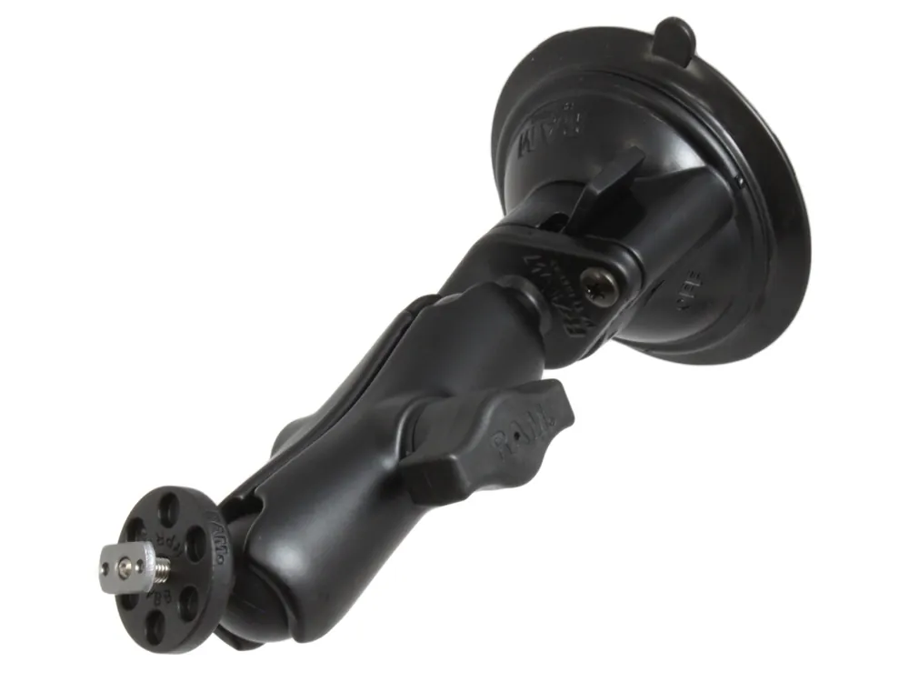 RAM Mounts Saugfuss-Set mit T-Slot-Anbindung - Diamond-Basisplatte (Trapez), mittlerer Verbindungsarm, Kugel mit T-Slot, B-Kugel (1 Zoll), im Polybeut Bestpreis