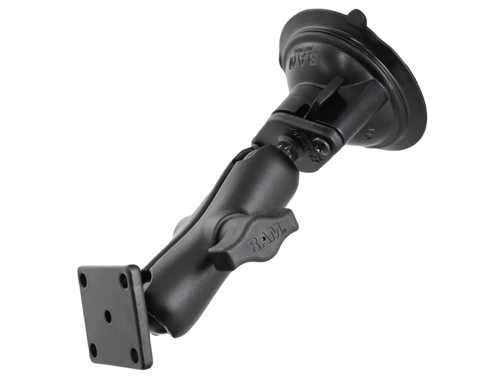 Jetzt Kaufen RAM Mounts Saugfuss-Set Garmin 7200 - mittlerer Verbindungsarm, Diamond-Basisplatte (Trapez), rechteckige Basisplatte, B-Kugel (1 Zoll), im Polybeutel