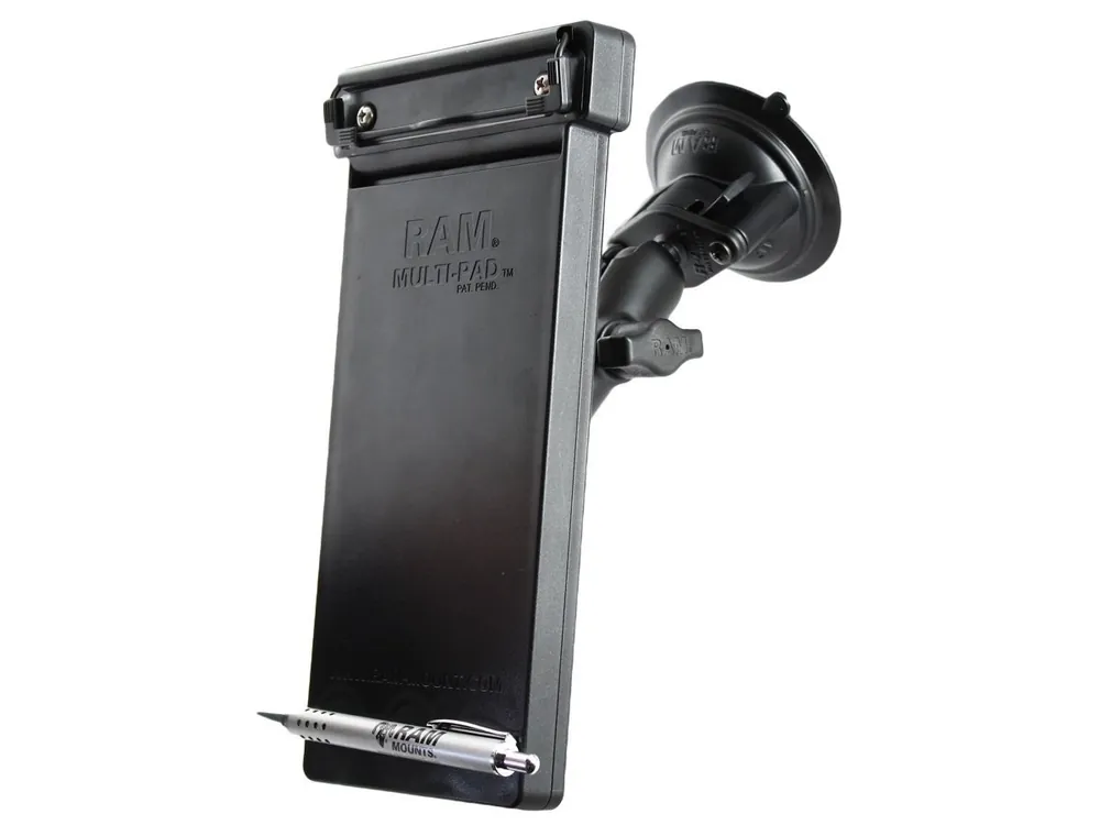 Direkt Vom Hersteller RAM Mounts Saugfuss-Halterung Multipad - mittlerer Verbindungsarm, 2x Diamond-Basisplatte (Trapez), Multi-Pad, B-Kugel (1 Zoll), im Polybeutel