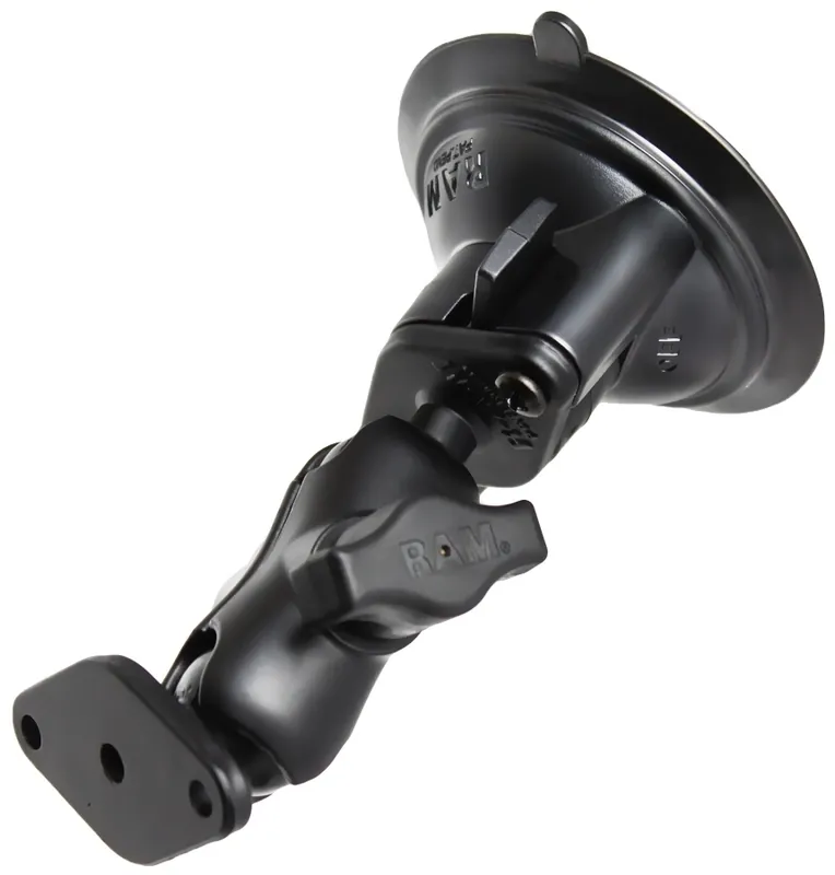 RAM Mounts Saugfuss-Set mit Diamond-Anbindung - kurzer Verbindungsarm, 2x Diamond-Basisplatte (Trapez), B-Kugel (1 Zoll), im Polybeutel Neuheit