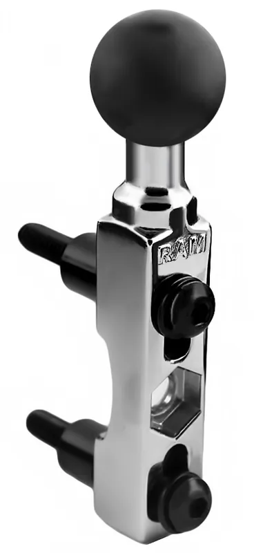 Heißes Angebot RAM Mounts Chrom-Basisbefestigung für Motorräder (Lenker/Bremse/Kupplung) - B-Kugel (1 Zoll), im Polybeutel