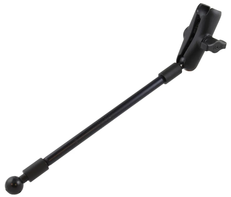 Finale Aktion RAM Mounts Verlängerungsarm mit Verbindungsarm - Aluminiumarm mit 1/4" NPT-Gewinden (ca. 225 mm), 2x Endstücke mit Kugel, mittlerer Verbindungsarm, B-