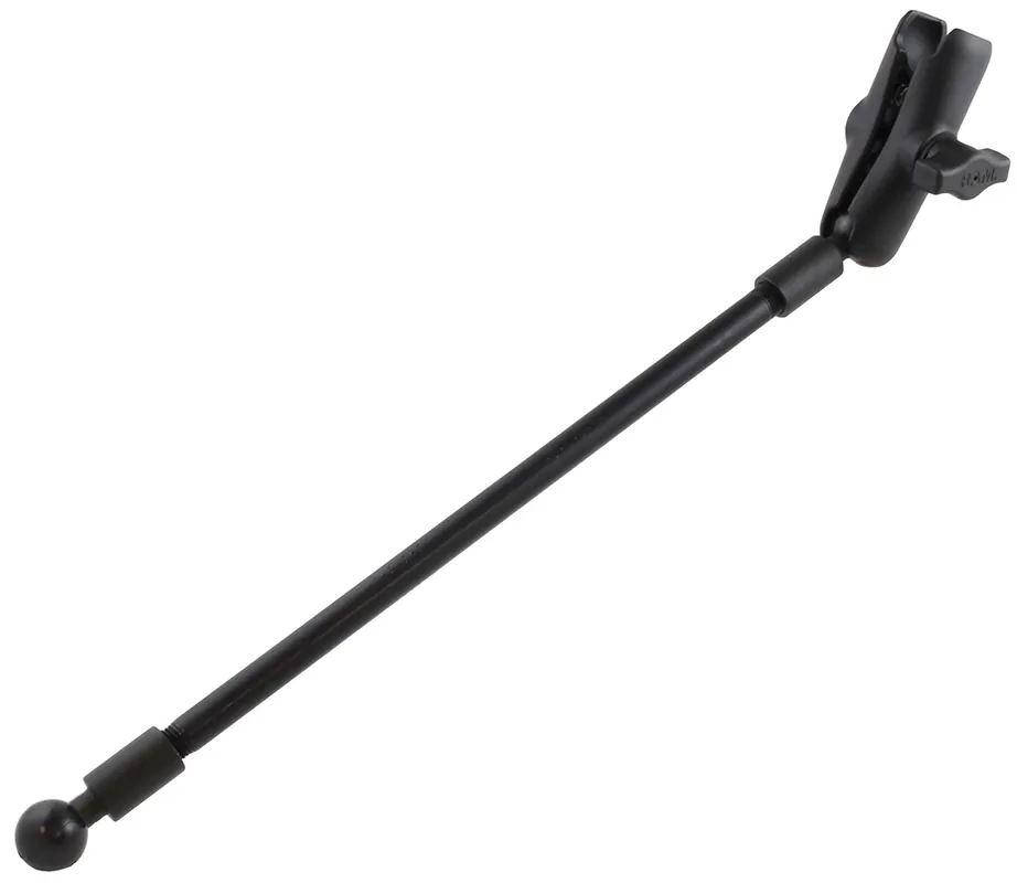 RAM Mounts Verlängerungsarm mit Verbindungsarm - Aluminiumarm mit 1/4" NPT-Gewinden (ca. 300 mm), 2x Endstücke mit Kugel, mittlerer Verbindungsarm, B- Neu Im Sortiment