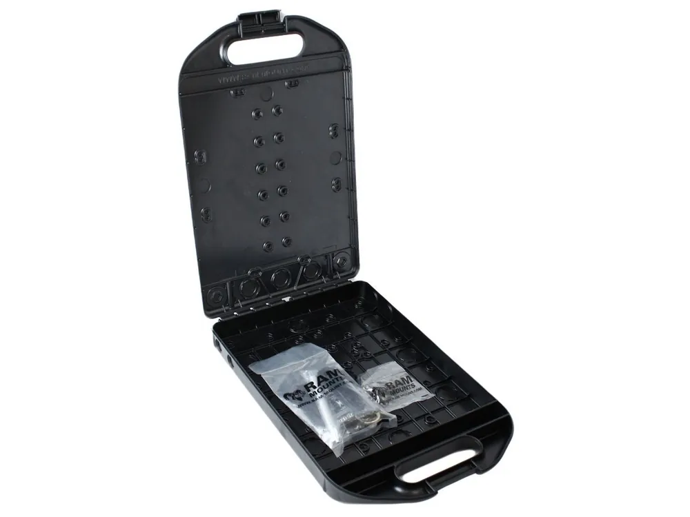 Heißes Angebot RAM Mounts Verbundstoff Klemmbrett-Aufbewahrungs-Box (ca. 31x25x3,5 cm) - zur Halterungsanbindung diverse Lochraster oben/unten, im Polybeutel