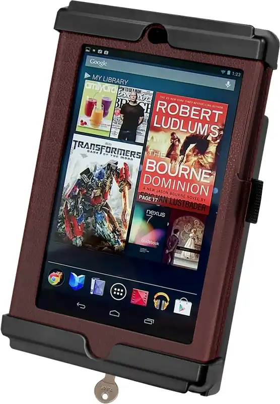 RAM Mounts Tab-Lock (abschließbar) Universal Halteschale für Google Nexus 7 (mit Schutzhülle) und weitere Tablets bis zu 7 Zoll - AMPS-Aufnahme, Schra Jetzt Kaufen