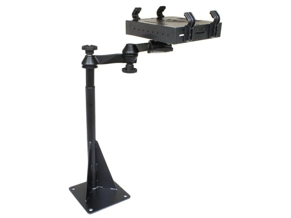 Rabatt RAM Mounts Universal Laptop-Halterung für Fahrzeuge - Fahrzeug-Basis, Doppel-Schwenkarm, Tough-Tray Halteschale