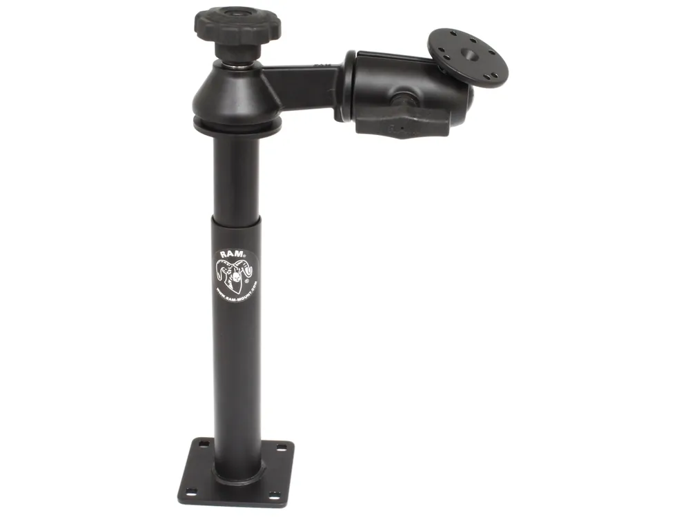 Wochenendangebot RAM Mounts Schwenkarm mit Tele-Pole (ca. 200 mm) und Basis (ca. 225 mm) - Octagon-Verbindungsarm, runde Basisplatte (AMPS), C-Kugel (1,5 Zoll)