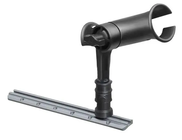 RAM Mounts Tube Jr. Angelruten-Haltererung mit Spline Post für Track-Systeme - Verbundstoff, Spline Post ca. 100 mm, Ratchet-System Meistverkauft