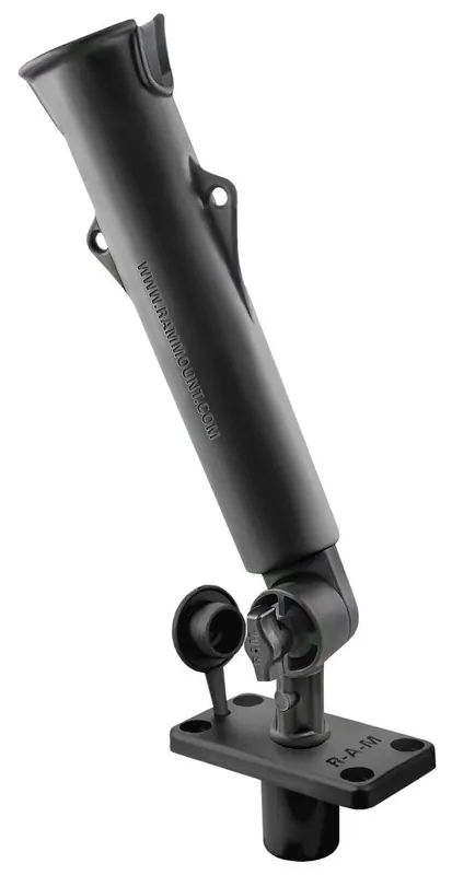 Jetzt Bestellen RAM Mounts Tough-Tube Verbundstoff Flöten-Halterung für Angelruten mit Spline Post u. Flush Mount Basis - Spline Post Stift (ca. 75 mm), Ratchet-Syste